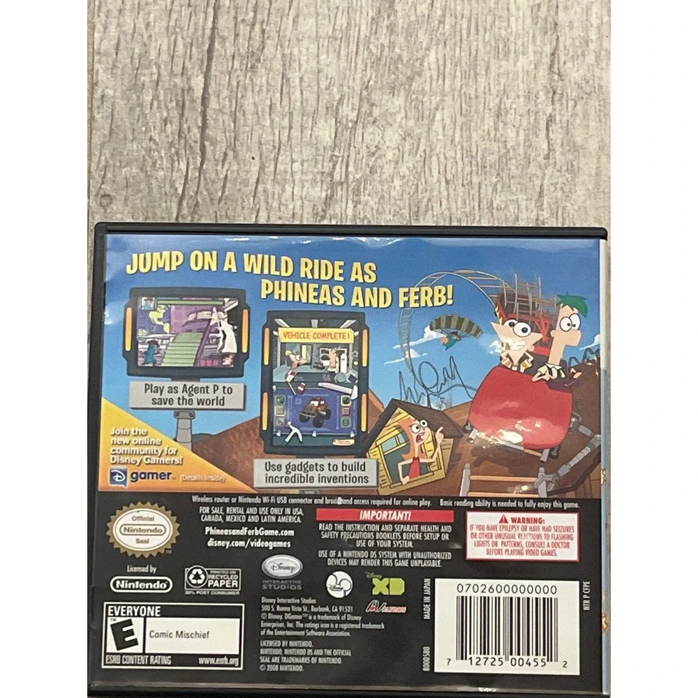 Phineas and Ferb Nintendo DS Video Game Disney‎ Interactive Studios
